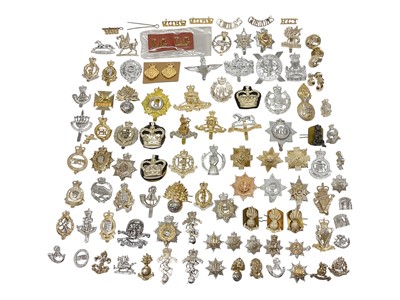 Lot 822 - Collection of various British military staybrite cap badges including Royal Artillery and Royal Corps of Transport.