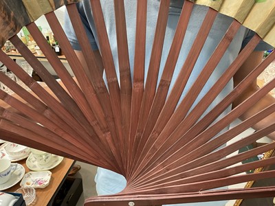 Lot 5168 - Huge Oriental bamboo and paper fan