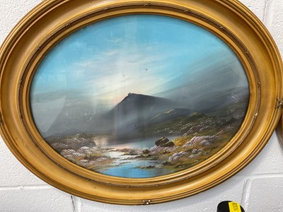 Lot 5181 - Frank Holme (1879-1930), pair of gouache landscape paintings in gilt frames, 49cm x 39cm
