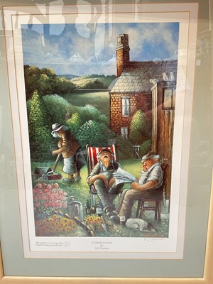 Lot 5184 - B.J. Gordon, two amusing pencil signed limited edition prints, together with two other signed prints (4)