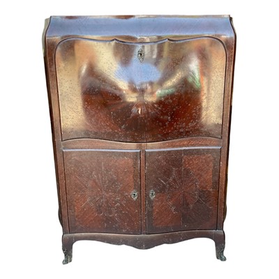 Lot 5406 - Nineteenth century French kingwood secretaire abattant, 105cm wide, 39cm deep, 133cm high