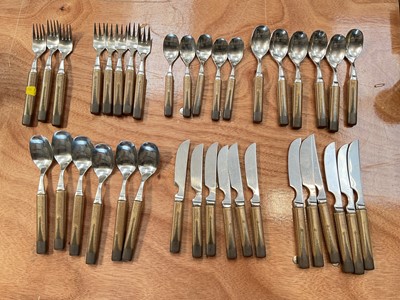 Lot 5015 - Group of vintage Denby ceramic handled cutlery