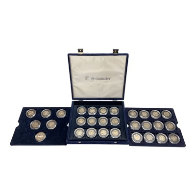 Lot 410 - World - Mixed coinage to include Westminster issued cupro-nickel London 2012 Sports 50p coin collection (N.B. Cased with Certificates of Authenticity), Koin Club Royal Air Force, luxe edition, g...