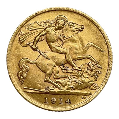 Lot 416 - G.B. - Gold ½ Sovereign George V 1914 EF (1 coin)