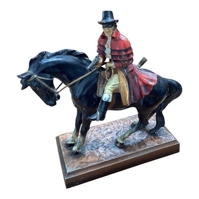 Lot 5005 - Vintage novelty table lighter in the form of Dick Turpin