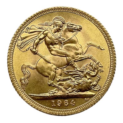 Lot 432 - G.B. - Gold Sovereign Elizabeth II 1964 AU (1 coin)