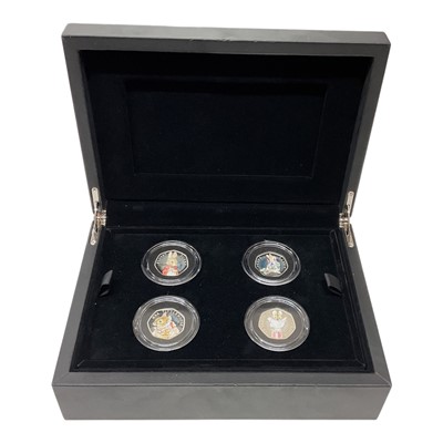 Lot 434 - G.B. - Royal Mint Beatrix Potter 2018 UK 50p four coin silver proof character set (N.B. Coloured, in case of issue with Certificates of Authenticity) (1 coin set)
