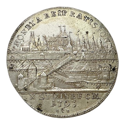 Lot 619 - German State - Regensburg silver Thaler 1793 GCB