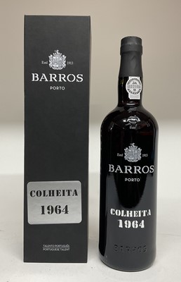 Lot 107 - Barros Colheita 1964 Port, 750ml., 20%., in presentation box, one bottle