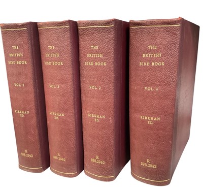 Lot 1377 - Kirkman - The British Bird Book, 4 vols., 1911, together with other bird books and various others. (2 boxes)