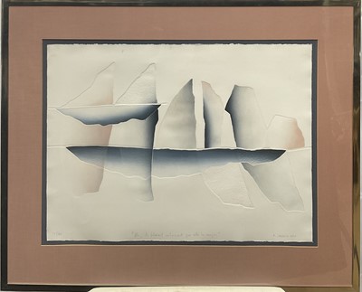 Lot 48 - Patrick Jannin Oms (b. 1944) etching, titled in French, edition number 15/60, signed, 57cm x 76cm, in glazed frame.
