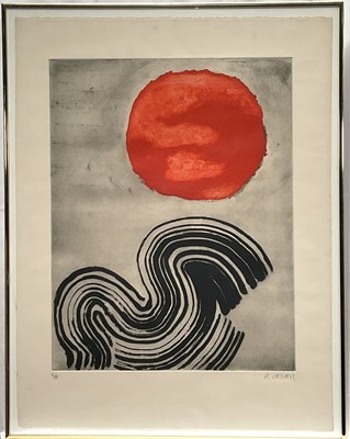 Lot 46 - Raoul Lazar (b. 1938) etching, Untitled, 49cm x 39cm, signed , in glazed frame.