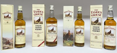 Lot 28 - Four bottles, The Famous Grouse, three 70cl. and one 1 litre bottle, each in original card boxes