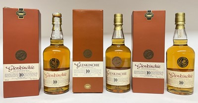 Lot 29 - Three bottles, Glenkinchie Scotch Whisky, 10 years old, 43%., 70cl., in original card boxes
