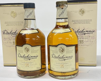 Lot 32 - Two bottles, Dalwhinnie Single Highland Malt Scotch Whisky, 15 years old, 43%., 70cl., in original card boxes