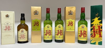 Lot 36 - Four bottles of whisky, Justerini & Brooks 15 year old and three various bottles of 'Rare', each in original card boxes