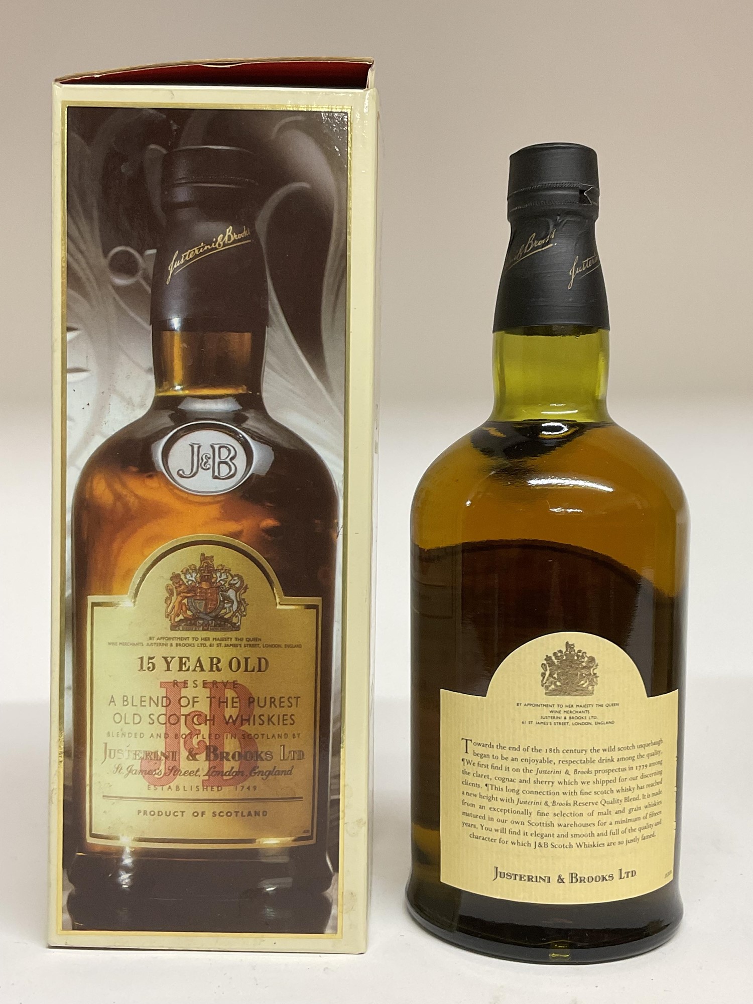 Lot 36 - Four bottles of whisky, Justerini & Brooks 15