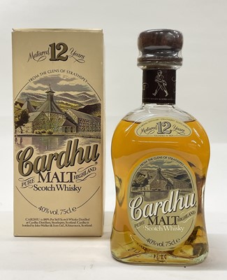 Lot 40 - Cardhu Pure Highland Malt 12 year old whisky, 40%., 75cl., in original card box