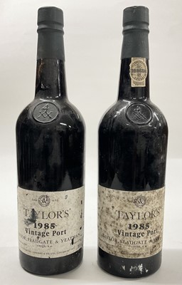 Lot 48 - Two bottles, Taylor's 1985 Vintage Port