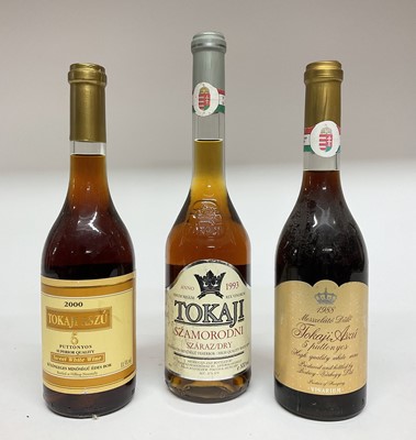 Lot 80 - Three bottles: Tokaji Aszu1988, Tokaji Szamorodni 1993 and Tokaji Aszu 2000