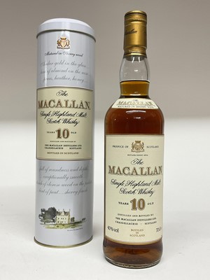 Lot 94 - The Macallan Single Malt Whisky, 10 years old, 40%., 70cl., in presentation tin