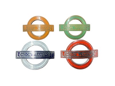 Lot Four vintage enamel London Transport badges, by Firmin, each 5cm in width, (4).