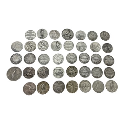 Lot 624 - Germany - Mixed silver medallions, Inter War Military Commanders etc. (N.B. Total Wt. 612 gms) (38 medallions)