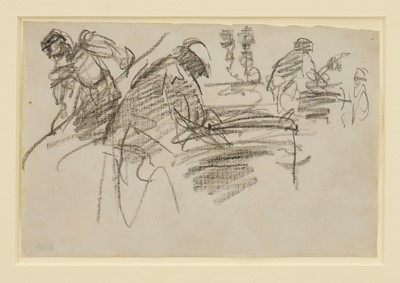 Lot Harry Becker (1865-1928) graphite, Hop Harvest, 13.5 x 20cm, glazed frame