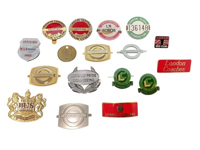 Lot Collection of London Transport badges to include Underground and Bus related examples (qty).