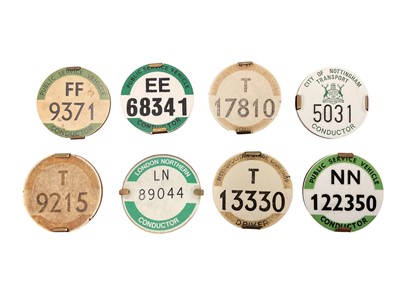 Lot Group of eight various transport conductor and driver badges to include Nottingham and London Northern, (8).