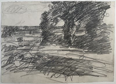 Lot Harry Becker (1865-1928) graphite, Suffolk Farmlamd, 21 x 29cm, unframed