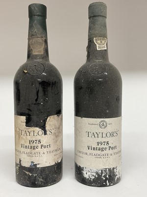 Lot 82 - Two bottles, Taylor's 1975 Port