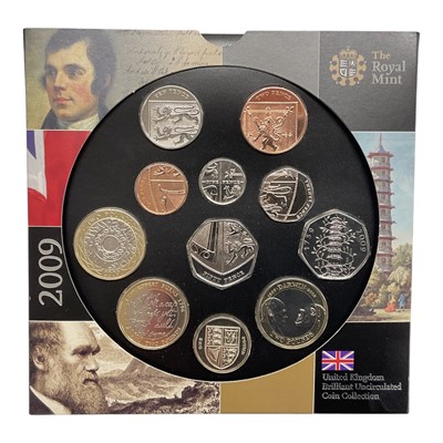 Lot 449 - G.B. - Royal Mint brilliant UNC eleven coin year set 2009 to include Kew Gardens 50p