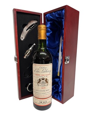 Lot 118 - Chateau Cos Labory Grand Cru Classe 1971, one bottle, in presentation gift box with accessories from Vintage Wine Gifts