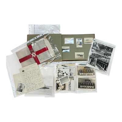 Lot 888 - Interesting 1930s and later archive relating to Sir Arthur ''Baldy'' Hezlet (1914 - 2007), the collection includes letters written aboard H.M.S. Royal Oak, cheques