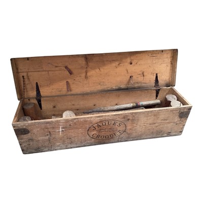 Lot 5163 - Jaques croquet set in wooden box