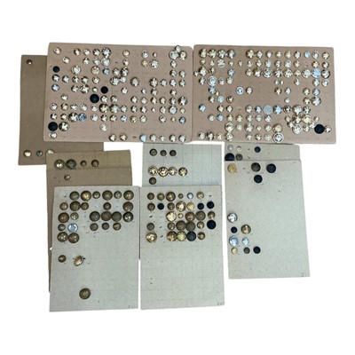 Lot 726 - Collection of British military buttons, mounted on boards, (1 box).