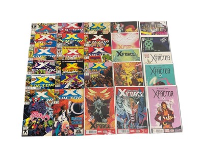 Lot 656 - One box of modern comics to include Marvel Comics (X-Force - 1991, Uncanny X-Force, X-Force Vol 5, all new X-Factor, Bucky Barnes: The Winter Soldier), Image comics (Wolf) and others. Approximat...