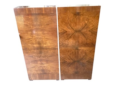 Lot 2728 - Pair of walnut 1930s speakers