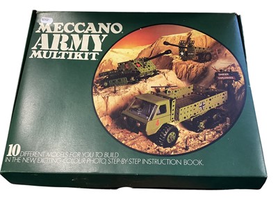 Lot 1789 - Meccano Army multikit & Meccano 2, both instruction booklets and boxes (2)