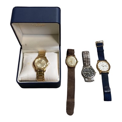 Lot 5201 - Group of wristwatches including Cyma, Lorus and others