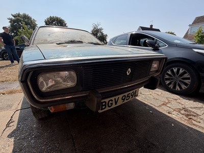 Lot 64 - 1973 Renault 15TS, 1565cc, finished in grey, reg. no. BGV 959L