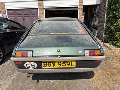 Lot 64 - 1973 Renault 15TS, 1565cc, finished in grey, reg. no. BGV 959L