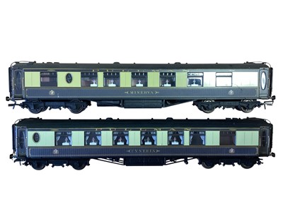 Lot Hornby OO Gauge Pullman carriages including Minvera, Cynthia, Car No.65 Third Class (x2) and Car No.171 Third Class (5)