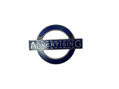Lot Vintage London Transport Advertising enamel badge, by J.R. Gaunt, 4.9cm in width.