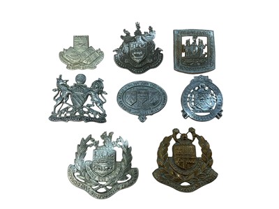 Lot Group of eight various transport badges to include Manchester Corporation Transport, Croydon Corporation Tramways, Rawtenstall Corporation Tramways and others, (8).