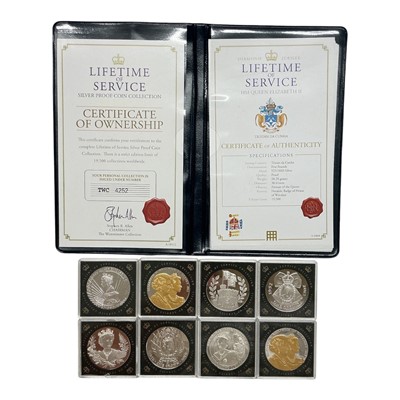 Lot 460 - World - Westminster mixed proof silver Crowns 'Lifetime of Service - H.M Queen Elizabeth II 2012' x 8