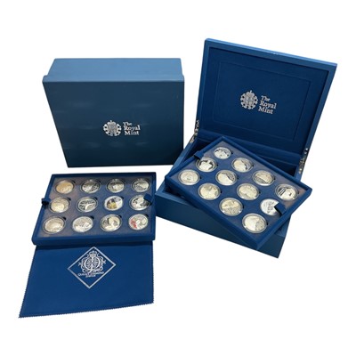 Lot 462 - G.B. - Royal Mint The Queen's Diamond Jubilee twenty four Crown silver proof collection (