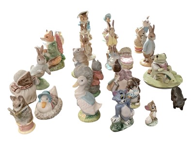 Lot 2249 - Group of Beatrix Potter figures, including Royal Albert, Beswick, and Border Fine Arts, and some other figures