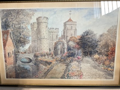 Lot 5026 - S. J. Toby Nash (1891-1960) two watercolours of Canterbury, signed, 46cm x 29cm